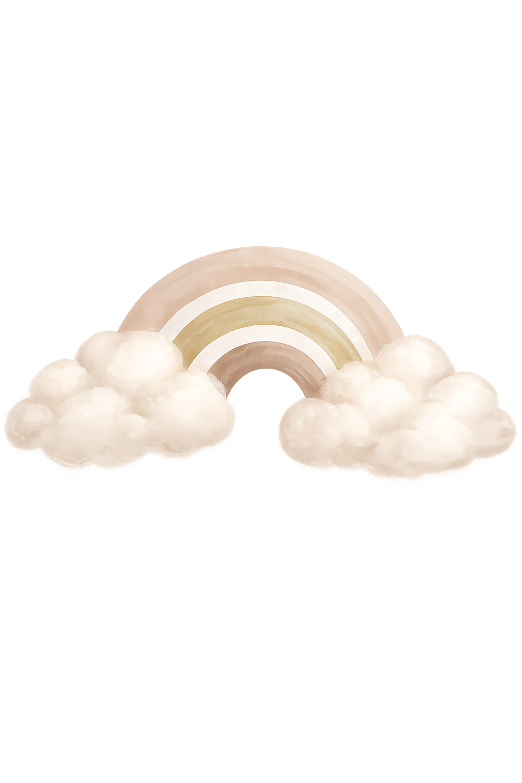 Arco-íris com nuvens